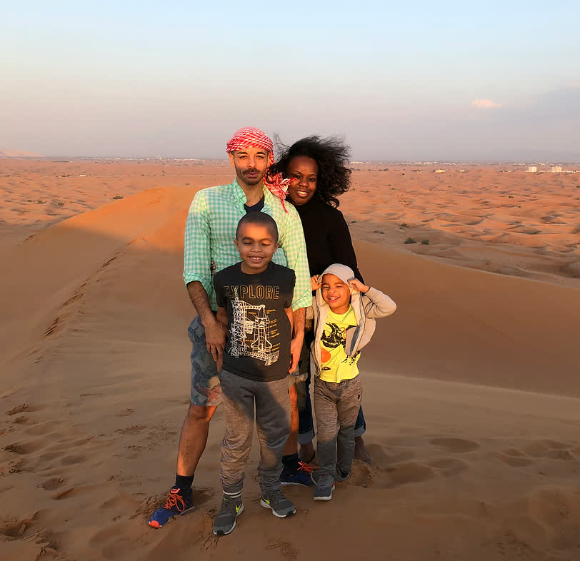 Sand dunes in Dubai
